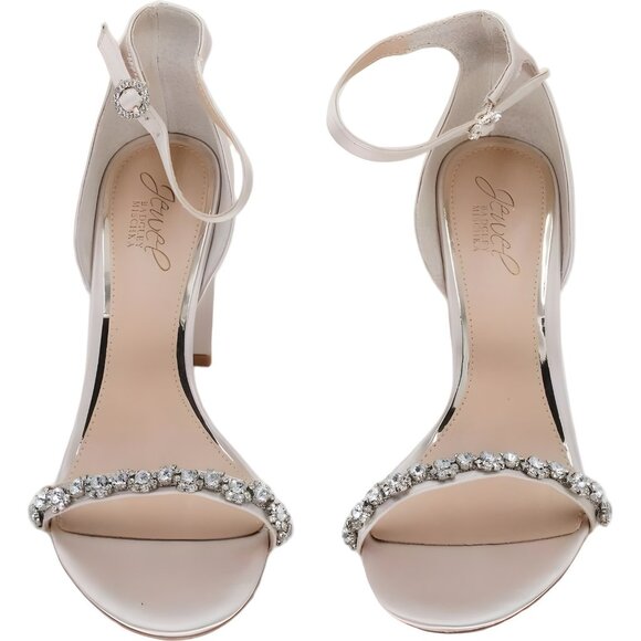 Jewel Badgley Mischka Women's Alyssa Block Heel Sandals US 6.5 - Picture 5 of 6